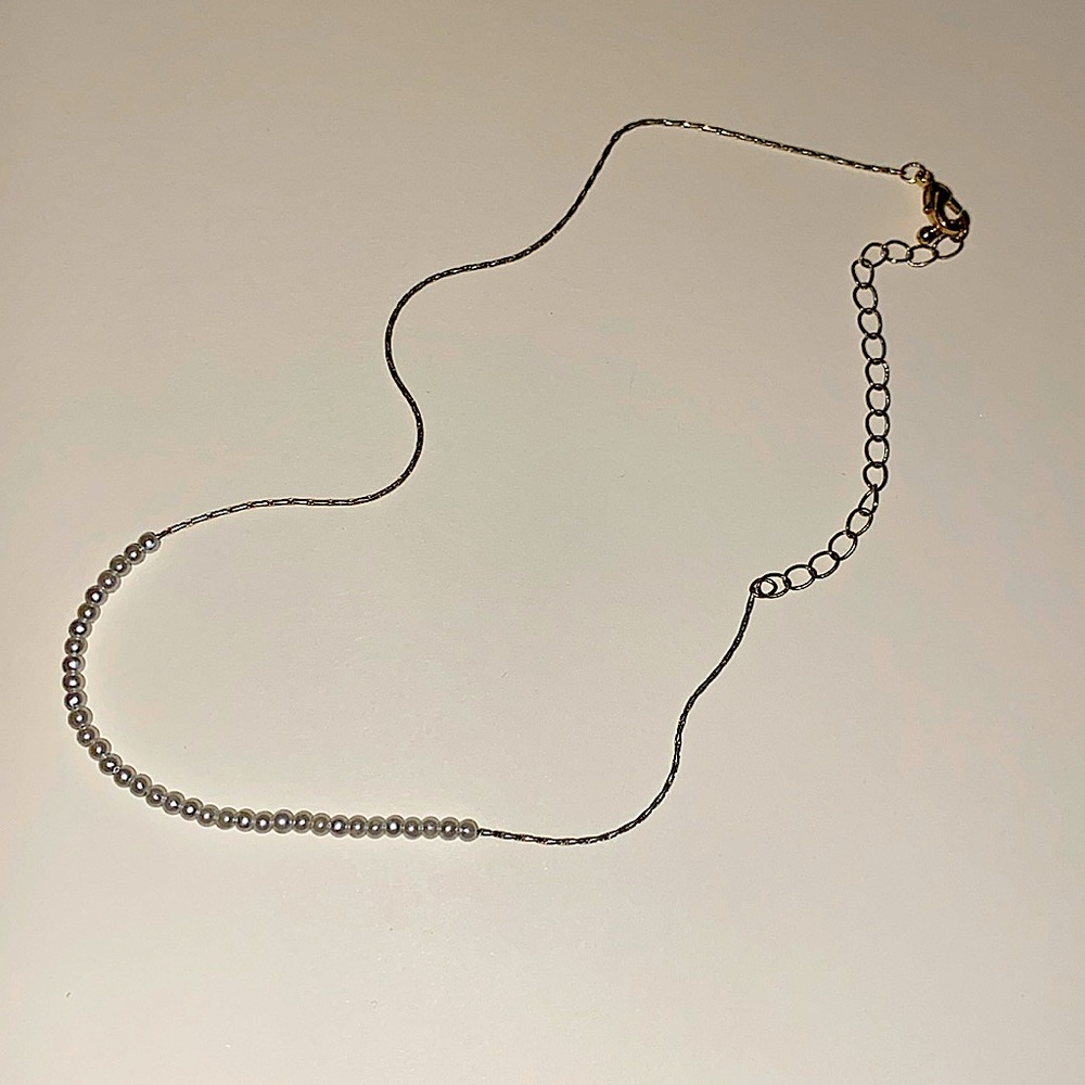 Gold Chain with Pearls